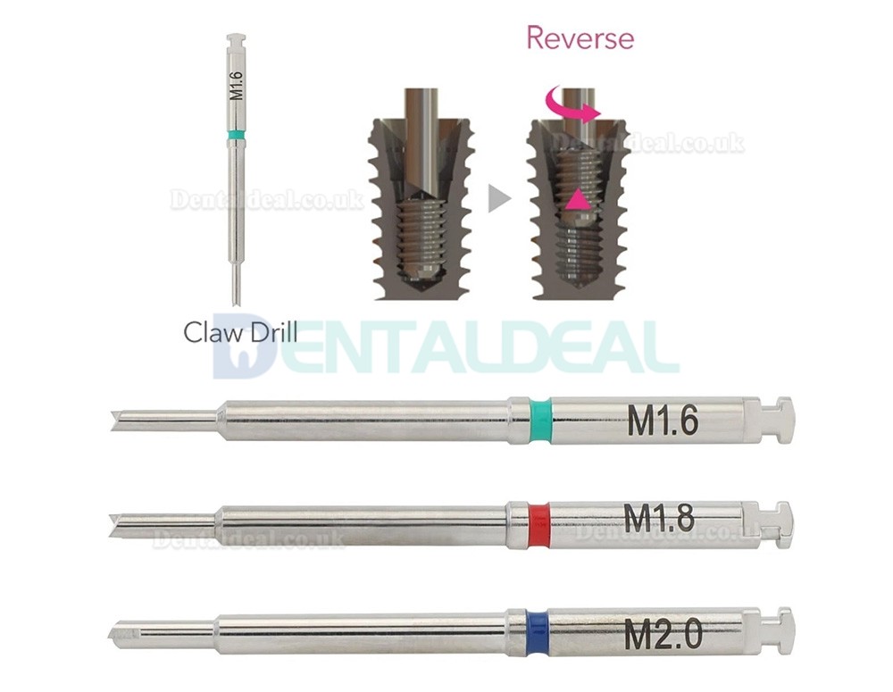 Universal Dental Fractured Implant Screw Retrieval and Removal Kit